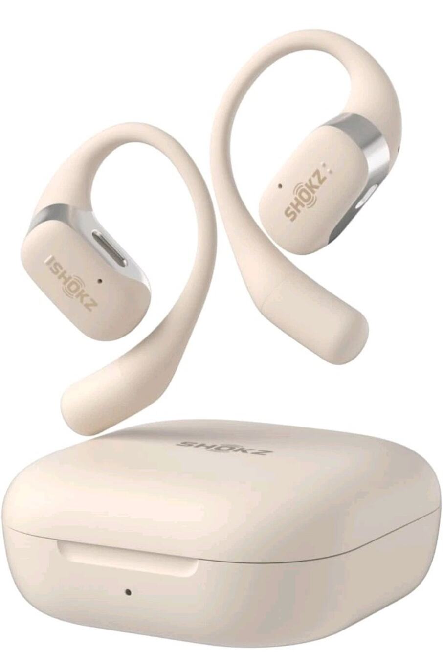 Shokz OpenFit Open-Ear Bluetooth True Wireless Earbuds - Beige T910